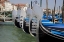 Picture of ITALY, VENICE PROWS OF A ROW OF GONDOLAS