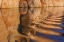 Picture of UT, GLEN CANYON BOAT WAKE REFLECTS CLIFF