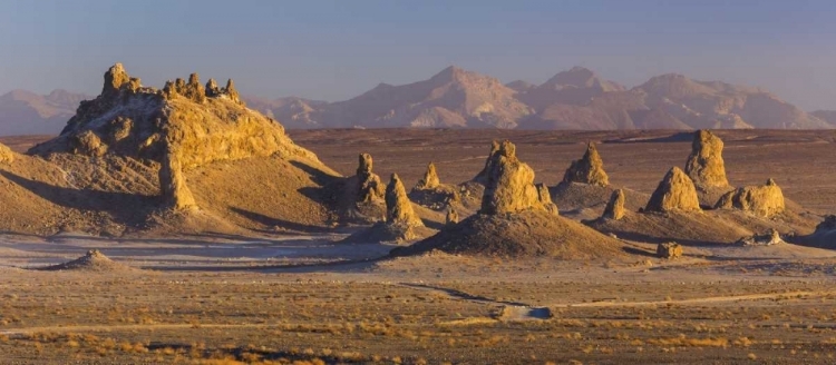 Picture of USA, CALIFORNIA SUNSET ON TRONA PINNACLES