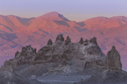 Picture of USA, CALIFORNIA SUNSET ON TRONA PINNACLES