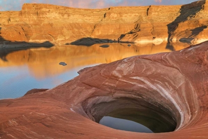 Picture of USA, UTAH A WEATHERING PIT AT LAKE POWELL