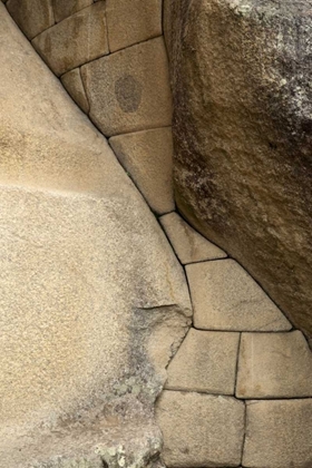 Picture of PERU, MACHU PICCHU TEMPLE OF THE SUN STONEWORK