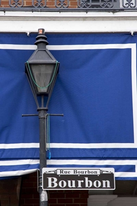 Picture of LOUISIANA, NEW ORLEANS BOURBON STREET LAMPPOST