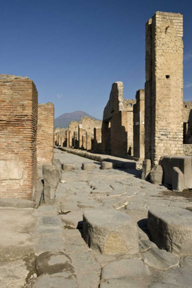 Picture of ITALY, CAMPANIA, POMPEII STREETS OF CITY RUINS