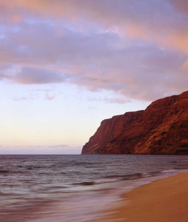 Picture of HAWAII, KAUAI DUSK ON THE NA PALI COAST