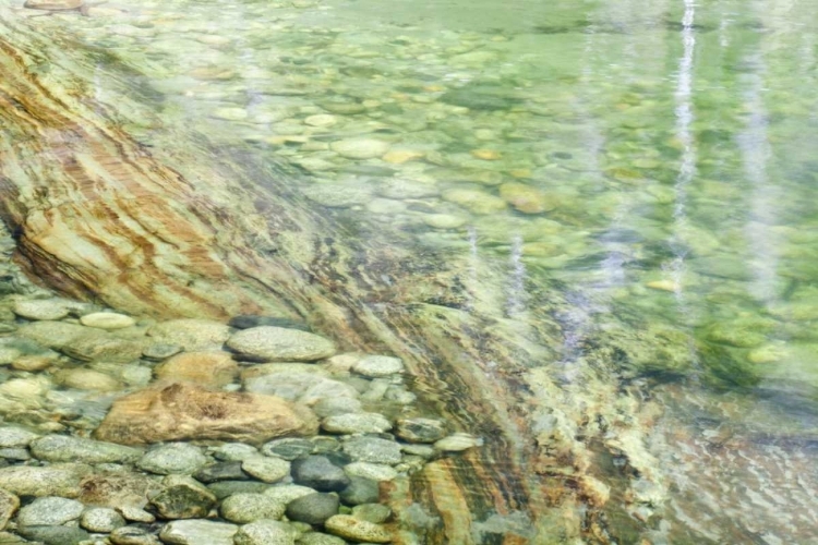 Picture of CALIFORNIA, SEQUOIA NP STONES IN PARADISE CREEK