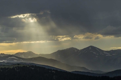 Picture of CO, MT EVANS LANDSCAPE OF RAIN AND GOD RAYS