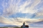 Picture of WASHINGTON SUNSET ON PATOS ISLAND LIGHTHOUSE