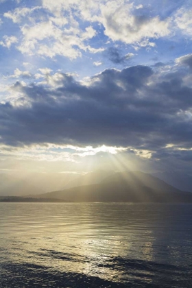 Picture of WASHINGTON, SEABECK GOD RAYS OVER HOOD CANAL