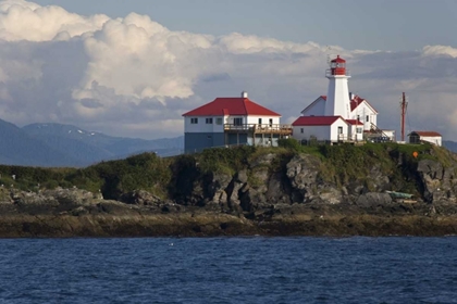 Picture of CANADA, BC, VIEW OF GREEN ISLAND LIGHTHOUSE