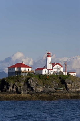 Picture of CANADA, BC, VIEW OF GREEN ISLAND LIGHTHOUSE
