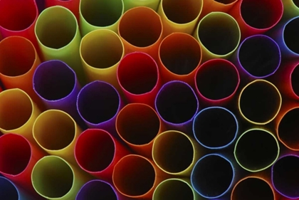 Picture of ABSTRACT OF ENDS OF MULTICOLORED DRINKING STRAWS
