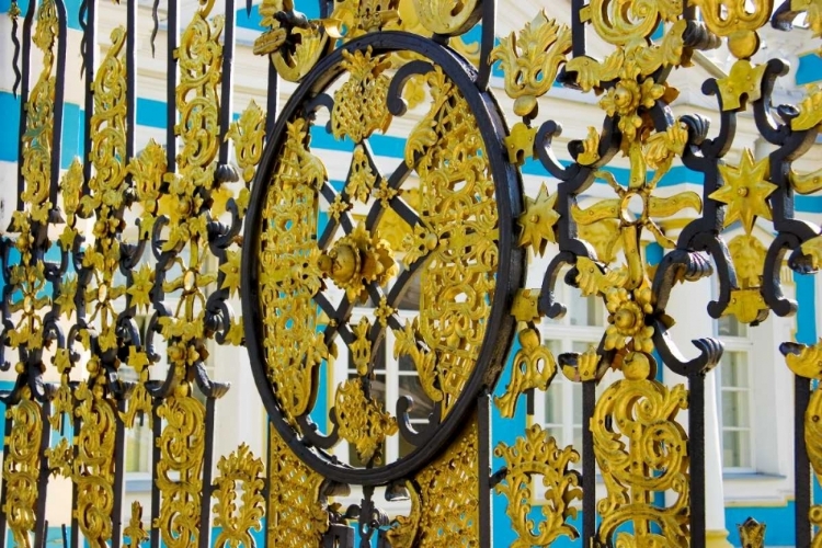 Picture of RUSSIA, PUSHKIN GATE DETAIL AT CATHERINE PALACE