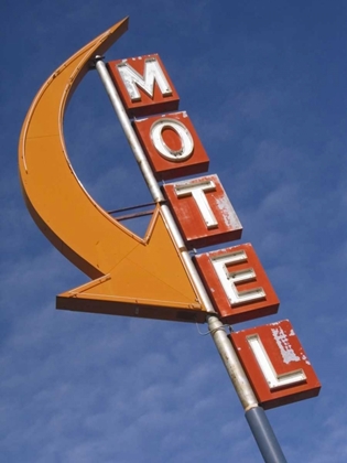 Picture of WASHINGTON, CLE ELUM DETAIL OF PLAIN MOTEL SIGN