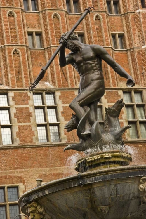 Picture of POLAND NEPTUNE FOUNTAIN IN FRONT OF ARTUS COURT