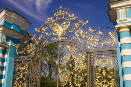 Picture of RUSSIA, PUSHKIN GATE DETAIL AT CATHERINE PALACE
