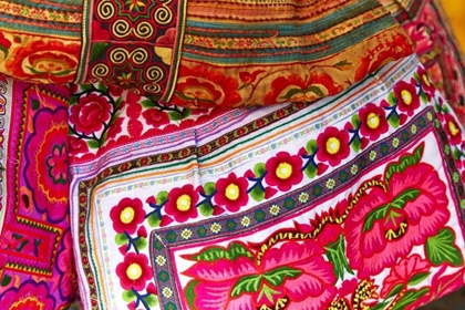 Picture of MEXICO, JALISCO TEXTILES FOR SALE AT MARKET