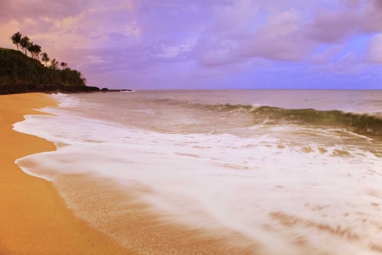Picture of USA, HAWAII, KAUAI MORNING ON SECRET BEACH