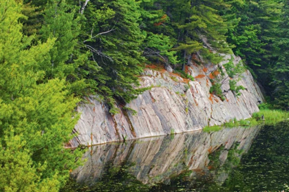 Picture of CANADA, KILLARNEY GRANITE REFLECTED IN WATER