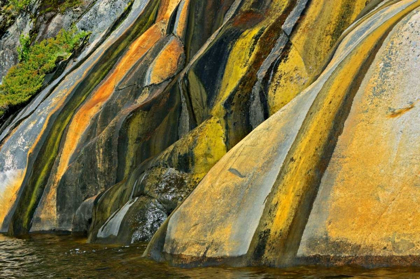 Picture of CANADA, ONTARIO ROCK FACE STAINED WITH RUNOFF
