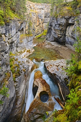 Picture of CANADA, JASPER NP MALIGNE RIVER IN THE CANYON