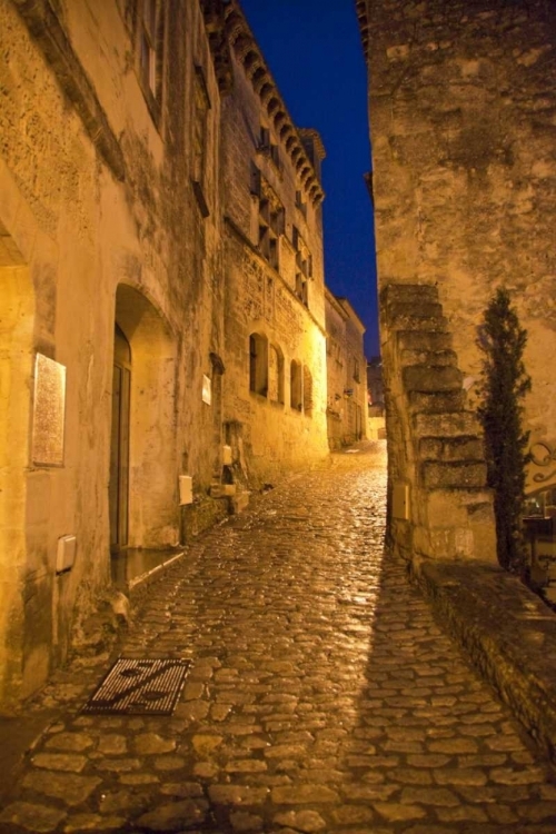 Picture of FRANCE, PROVENCE DESERTED STREET INSIDE CASTLE