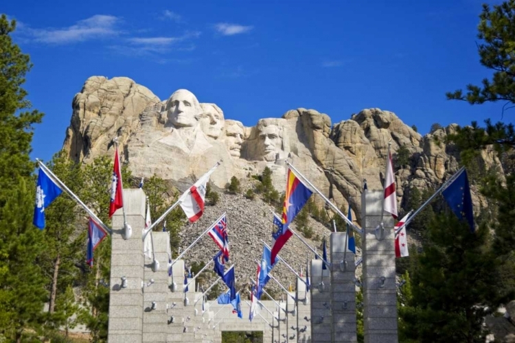 Picture of SD, MOUNT RUSHMORE FRAMED BY GRAND VIEW TERRACE