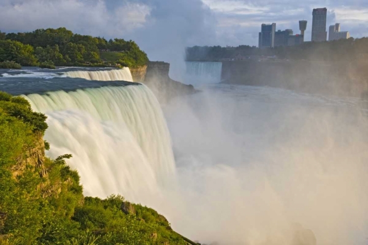 Picture of NY, NIAGARA FALLS AMERICAN FALLS IN FOREGROUND