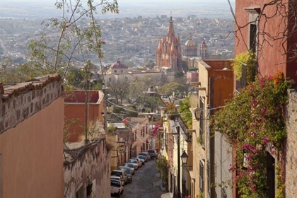 Picture of MEXICO STREET SCENE WITH OVERVIEW OF CITY