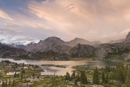 Picture of WY, BRIDGER NF SUNSET ON WIND RIVER RANGE