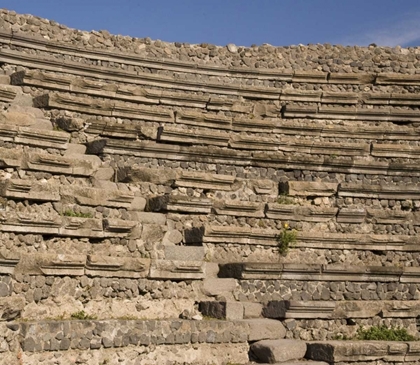 Picture of ITALY, CAMPANIA, POMPEII SMALL THEATER SEATING