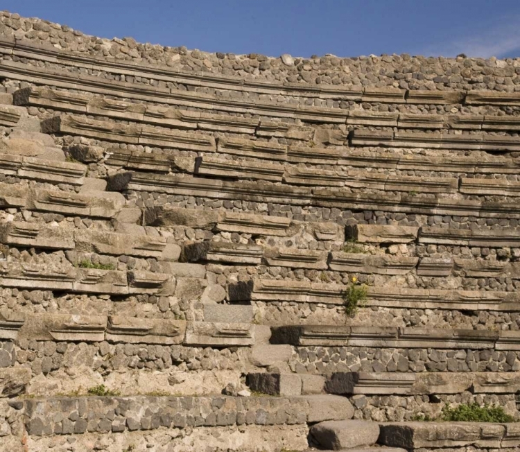 Picture of ITALY, CAMPANIA, POMPEII SMALL THEATER SEATING