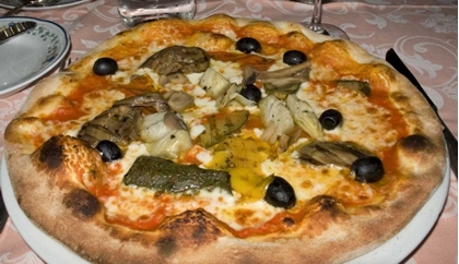 Picture of ITALY, CAMOGLI NEOPOLITAN PIZZA WITH VEGETABLES