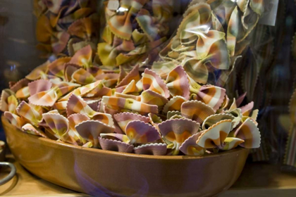 Picture of ITALY, VENICE A BOWL OF COLORFUL PASTA BOW TIES