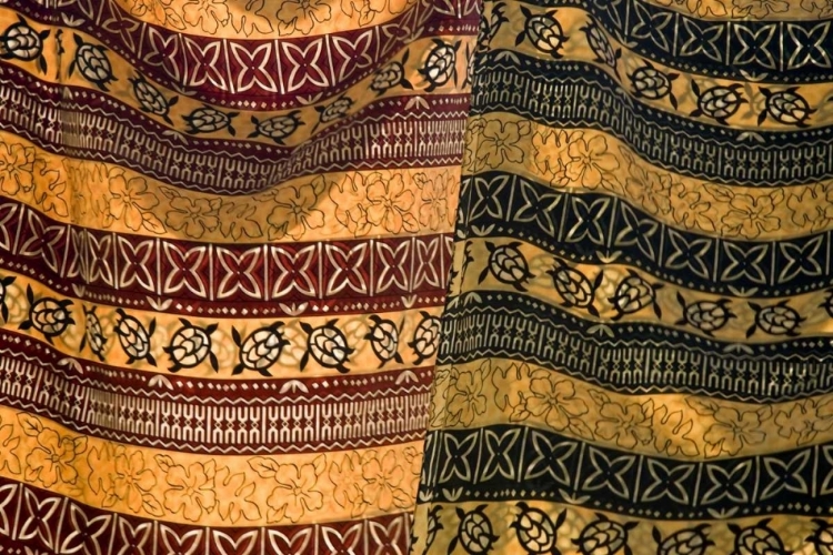 Picture of FIJI, YASAWA ISLANDS FABRICS WITH NATIVE PRINTS