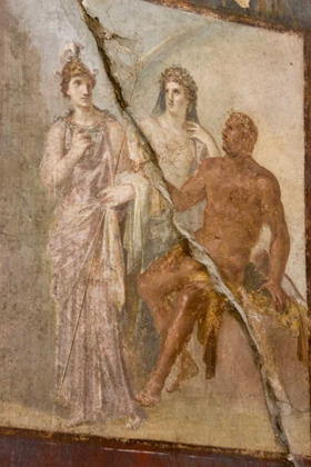 Picture of ITALY, CAMPANIA FRESCO IN THE HALL OF AUGUSTALS