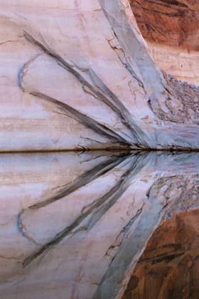 Picture of UTAH, GLEN CANYON ABSTRACT REFLECTION SANDSTONE