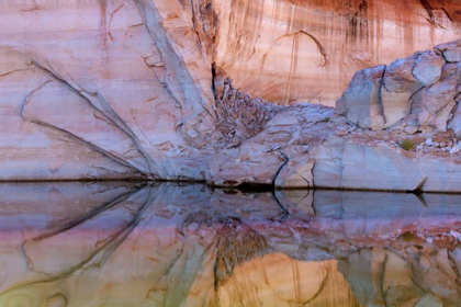 Picture of UTAH, GLEN CANYON ABSTRACT REFLECTION SANDSTONE