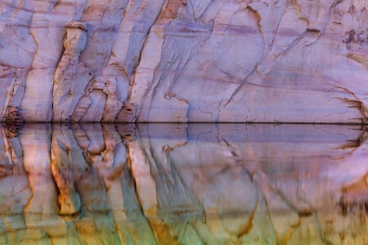 Picture of UTAH, GLEN CANYON ABSTRACT REFLECTION SANDSTONE