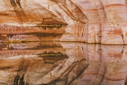 Picture of UTAH, GLEN CANYON ABSTRACT REFLECTION SANDSTONE