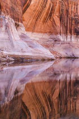 Picture of UTAH, GLEN CANYON ABSTRACT REFLECTION SANDSTONE