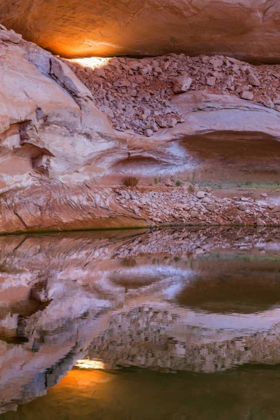 Picture of UTAH, GLEN CANYON ABSTRACT REFLECTION SANDSTONE