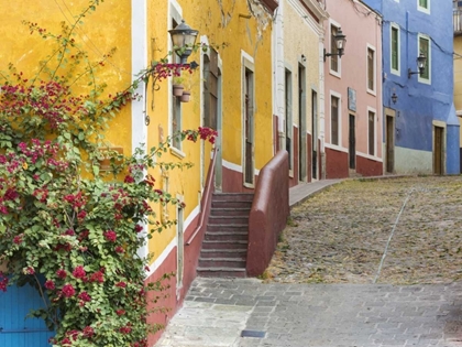 Picture of MEXICO, GUANAJUATO VIEW OF STREET AND BUILDINGS