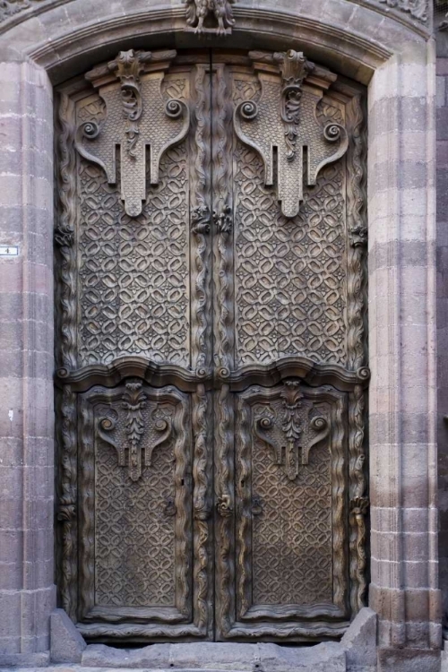 Picture of MEXICO CARVED WOODEN SET OF DOORS