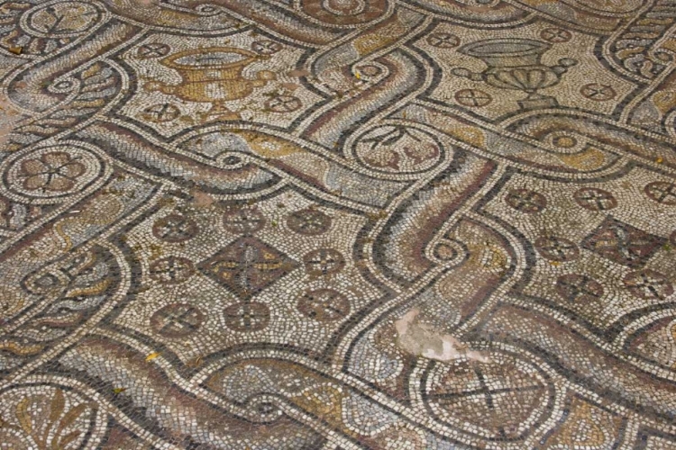 Picture of GREECE, ATHENS ORNATE MOSAIC FLOOR