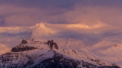 Picture of ICELAND LANDSCAPE OF GLACIER AT SUNSET