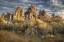 Picture of CALIFORNIA, MONO LAKE SUNRISE ON TUFAS AND GRASS