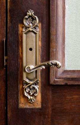 Picture of USA, MAINE ORNATE HANDLE ON WOODEN DOOR