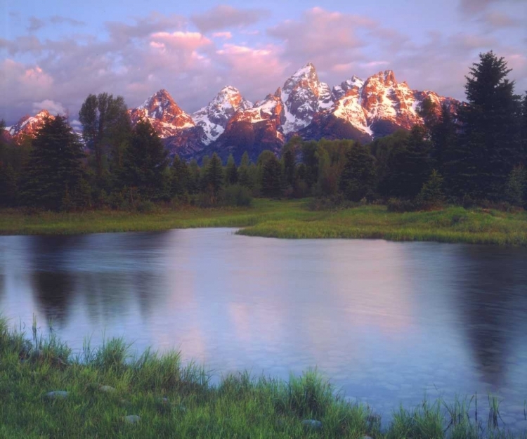 Picture of WY, GRAND TETONS AND THE SNAKE RIVER AT SUNRISE