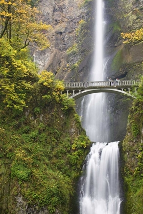 Picture of OR, COLUMBIA GORGE BRIDGE BY MULTNOMAH FALLS